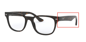 Patillas originales Ray-Ban RB5359 Vista, color 2012 · Habana oscuro