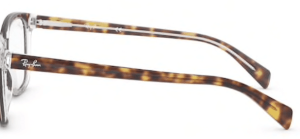 Patillas originales Ray-Ban RB5362 Vista, color 5082 · Superior habana sobre transparente