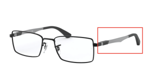 Patillas originales Ray-Ban RB6275 Vista, color 2503 · Negro mate