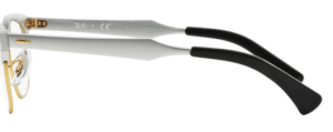 Patillas originales Ray-Ban RB6295 Vista, color 2806 · Brusched plata