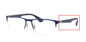 Patillas originales Ray-Ban RB6335 Vista, color 2947 · Gunmetal azul