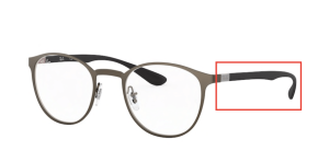 Patillas originales Ray-Ban RB6355, color 2620 · Mate gunmetal