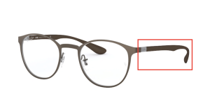 Patillas originales Ray-Ban RB6355, color 3096 · Mate gunmetal