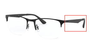 Patillas originales Ray-Ban RB6362 Vista, color 2509 · Negro brillo