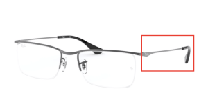 Patillas originales Ray-Ban RB6370 Vista, color 2502 · Gunmetal