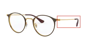 Patillas originales Ray-Ban RB6378 Vista, color 3069 · Marrón sobre transparente marrón