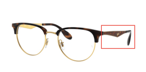 Patillas originales Ray-Ban RB6396 Vista, color 2933 · Oro