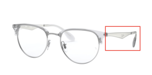 Patillas originales Ray-Ban RB6396 Vista, color 2936 · Plata