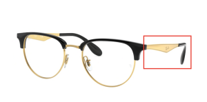 Patillas originales Ray-Ban RB6396 Vista, color 5784 · Backgold