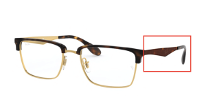 Patillas originales Ray-Ban RB6397 Vista, color 2933 · Oro
