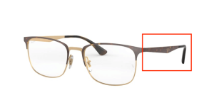 Patillas originales Ray-Ban RB6421 Vista, color 3001 · Rosa oro sobre superior habana