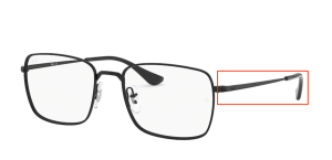 Patillas originales Ray-Ban RB6437 Vista, color 2509 · Negro brillo