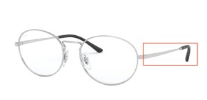 Patillas originales Ray-Ban RB6439 Vista, color 2501 · Plata