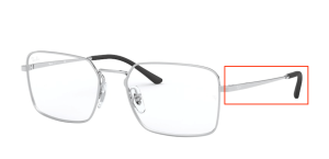 Patillas originales Ray-Ban RB6441 Vista THE GENERAL GAZE, color 2501 · Plata