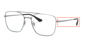 Patillas originales Ray-Ban RB6450 Vista, color 2502 · Gunmetal