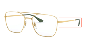 Patillas originales Ray-Ban RB6450 Vista, color 3081 · Arista
