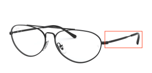 Patillas originales Ray-Ban RB6454 Vista, color 2509 · Negro brillo