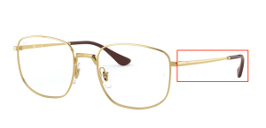 Patillas originales Ray-Ban RB6457 Vista, color 2500 · Arista