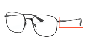 Patillas originales Ray-Ban RB6457 Vista, color 2509 · Negro brillo