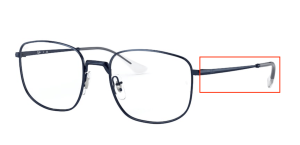 Patillas originales Ray-Ban RB6457 Vista, color 3079 · Sand transparente azul oscuro