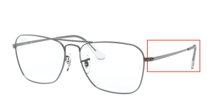 Patillas originales Ray-Ban RB6536 Vista, color 2502 · Gunmetal