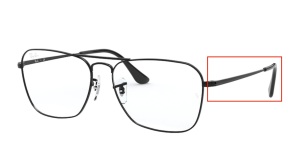 Patillas originales Ray-Ban RB6536 Vista, color 2509 · Negro brillo