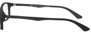 Patillas originales Ray-Ban RB7017, color 5196 · Negro mate