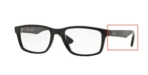 Patillas originales Ray-Ban RB7063 Vista, color 2000 · Negro brillo