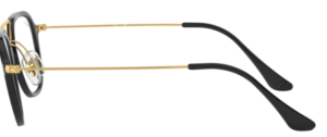 Patillas originales Ray-Ban RB7098 Vista, color 2000 · Negro brillo