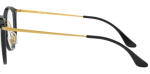 Patillas originales Ray-Ban RB7140 Vista, color 2000 · Negro brillo