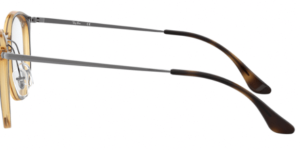 Patillas originales Ray-Ban RB7140 Vista, color 2012 · Habana oscuro