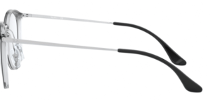 Patillas originales Ray-Ban RB7140 Vista, color 5852 · Transparente sobre superior negro