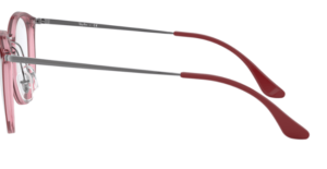 Patillas originales Ray-Ban RB7140 Vista, color 5970 · Superior bordeaux sobre trasp rojo