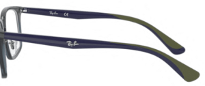 Patillas originales Ray-Ban RB7148 Vista, color 5796 · Trasparent azul oscuro