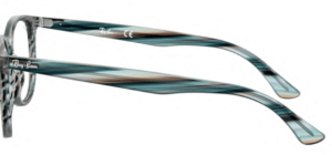 Patillas originales Ray-Ban RB7159 Vista, color 5750 · Azul/gris stripped