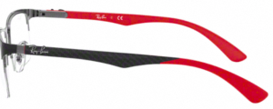 Patillas originales Ray-Ban RB8411, color 2509 · Negro brillo
