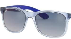 Lentes originales Ray-Ban RB9062 Junior, color X0 · Azul degradado espejo · plástico