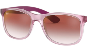 Lentes originales Ray-Ban RB9062 Junior, color V0 · Rosa degradado espejo · plástico