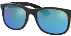 Lentes originales Ray-Ban RB9062 Junior, color 55 · Total azul espejo · plástico