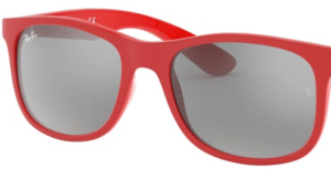 Lentes originales Ray-Ban RB9062 Junior, color 6G · Espejo gris total · plástico