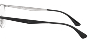 Patillas originales Ray-Ban RB6422 Vista, color 2997 · Plata sobre superior negro mate