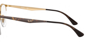 Patillas originales Ray-Ban RB6422 Vista, color 3001 · Rosa oro sobre superior habana