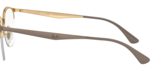 Patillas originales Ray-Ban RB6422 Vista, color 3005 · Oro sobre superior mate beige