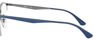 Patillas originales Ray-Ban RB6422 Vista, color 3006 · Gunmetal sobre superior azul mate