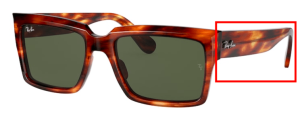 Patillas originales Ray-Ban RB2191 Inverness, color 954 · Rayado habana