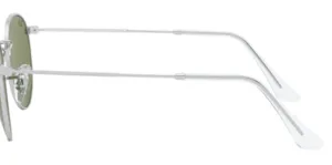 Patillas originales Ray-Ban RB3447 Round Metal, color 9198 · Plata