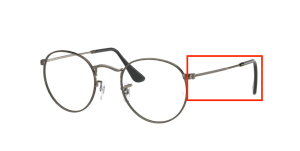 Patillas originales Ray-Ban RB3447V Vista, color 3118 · Antique gunmetal