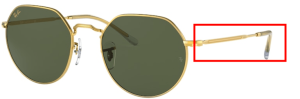 Patillas originales Ray-Ban RB3565 Jack, color 9196 · Legend oro