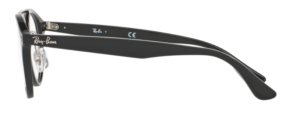 Patillas originales Ray-Ban RB5354, color 2000 · Negro brillo