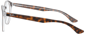 Patillas originales Ray-Ban RB5376, color 5082 · Superior habana sobre transparente